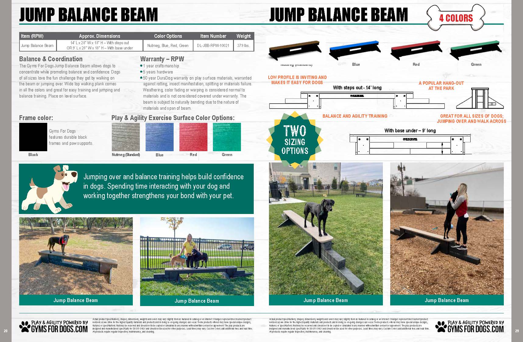 2025 GymsForDogs JumpBalanceBeam