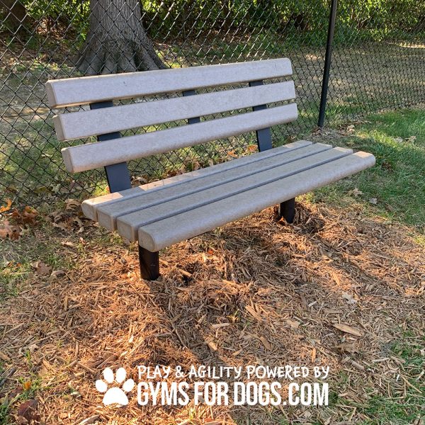 4 ft trail bench w back