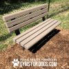 4 ft trail bench w back2