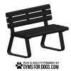 Surface Mount Trail Bench Black