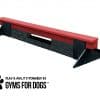 dog park equipment jump balance beam short red