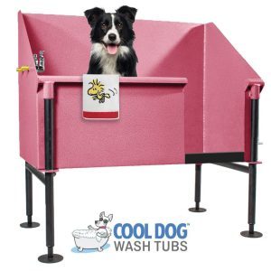 cool dog wash tubs leftp antique pink