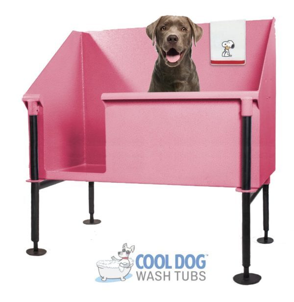 cool dog wash tubs right antique pink