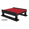 dog park equipment training platform red