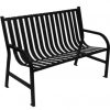 powder coat bench 4 ft Black