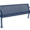 6ftSlatedBench Silhouette ThermoCoated DarkBlue