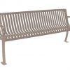 6ftSlatedBench Silhouette ThermoCoated Nutmeg