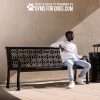 The Luxury Park Bench - Thermoplastic Coasted Steel