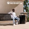 The Luxury Park Waste Receptacle - Thermoplastic Coasted Steel