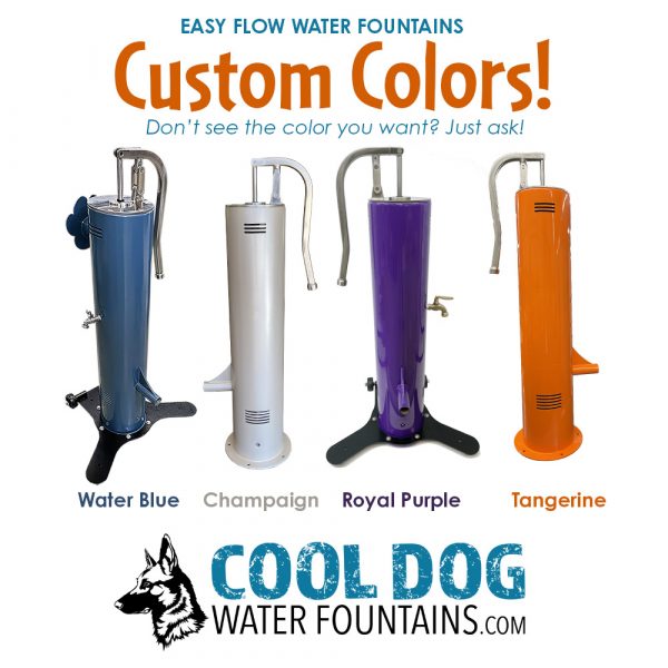 EasyFlowWaterFountains CoolDogWaterFountains CustomColors2