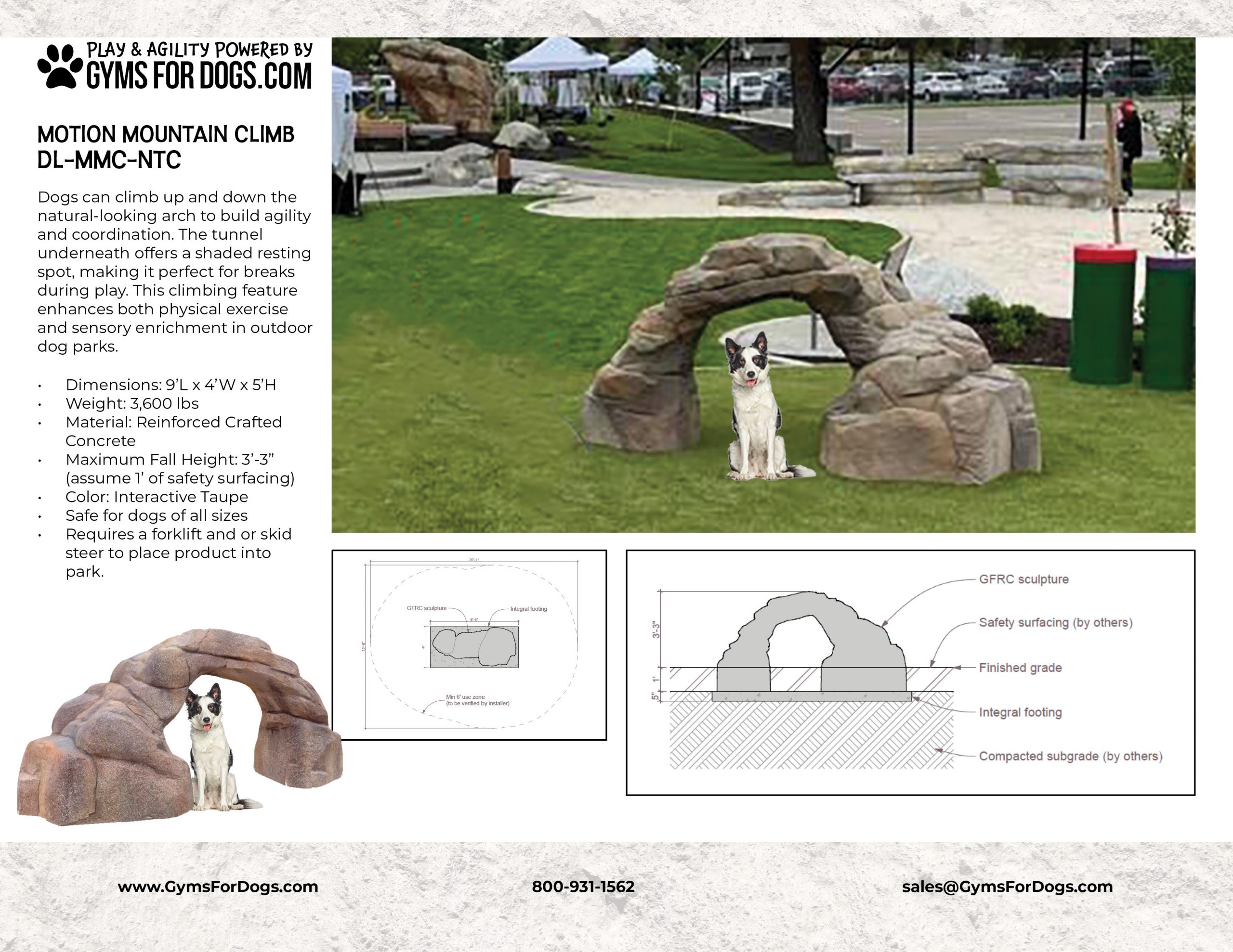 MiniArch NaturalTheme GymsForDogs