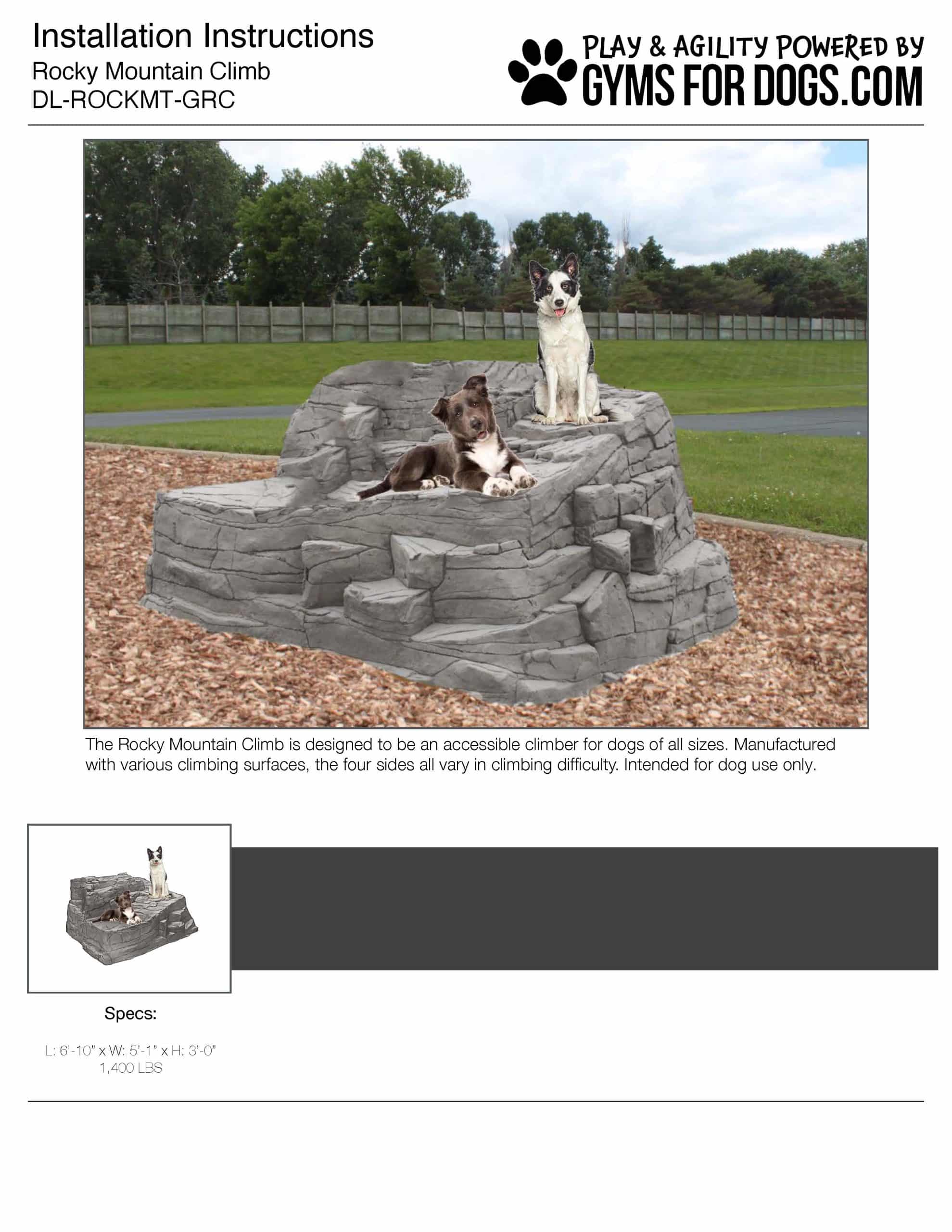 RockyMountainClimb Install GymsForDogs Page 1