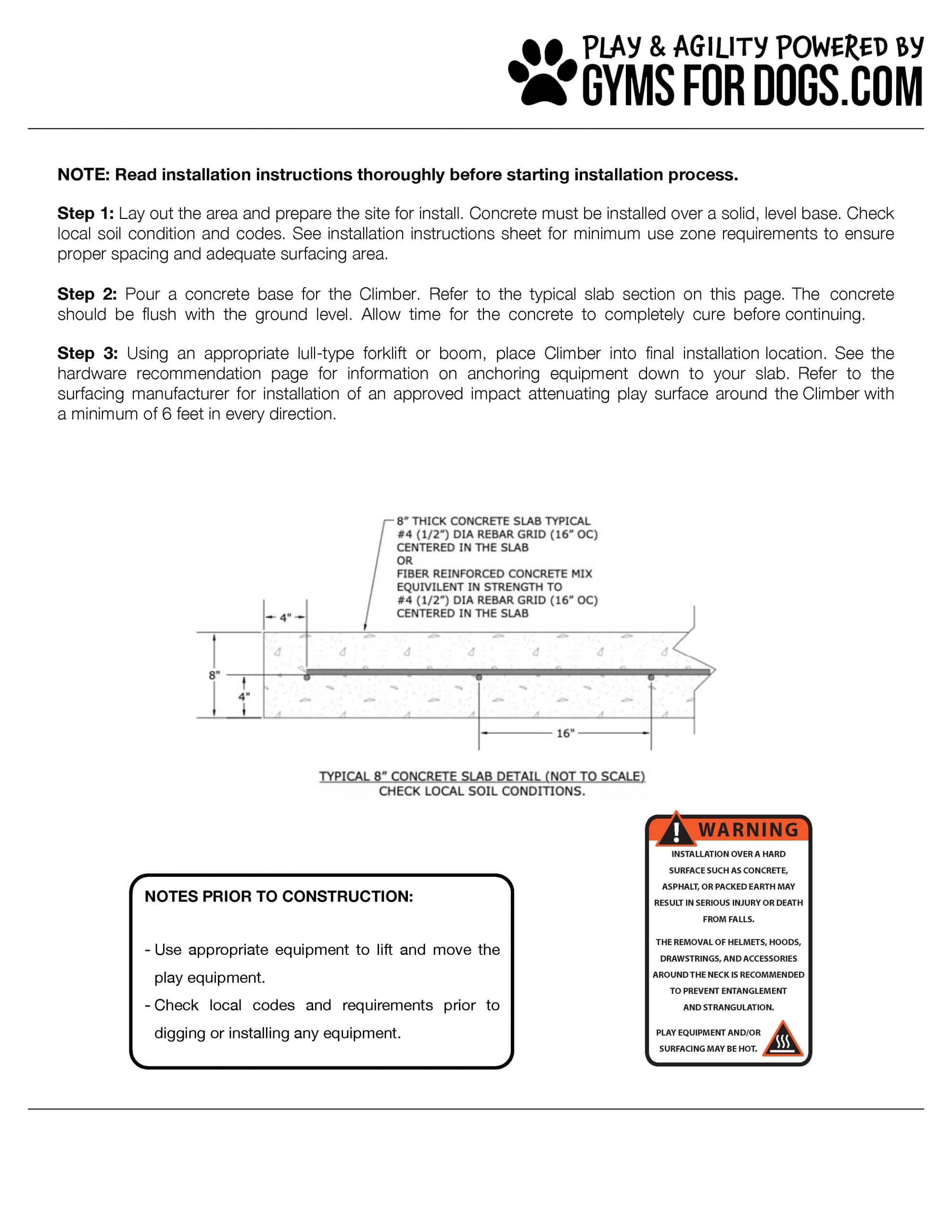 RockyMountainClimb Install GymsForDogs Page 4