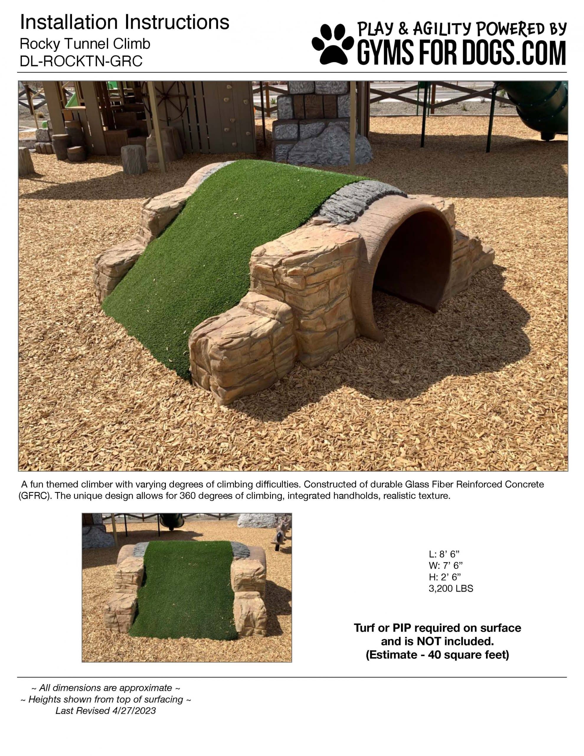 RockyTunnelClimb Install GymsForDogs Page 1