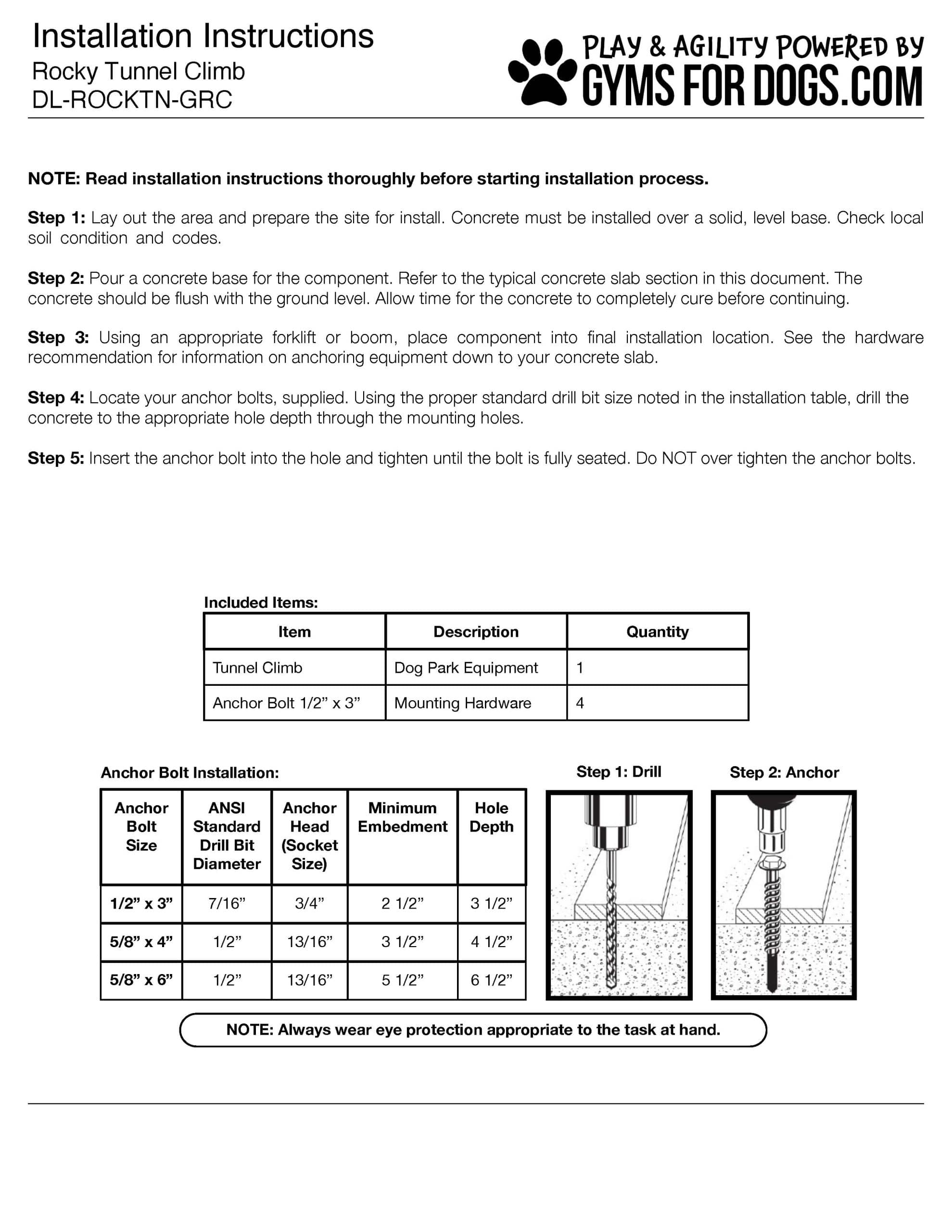 RockyTunnelClimb Install GymsForDogs Page 5