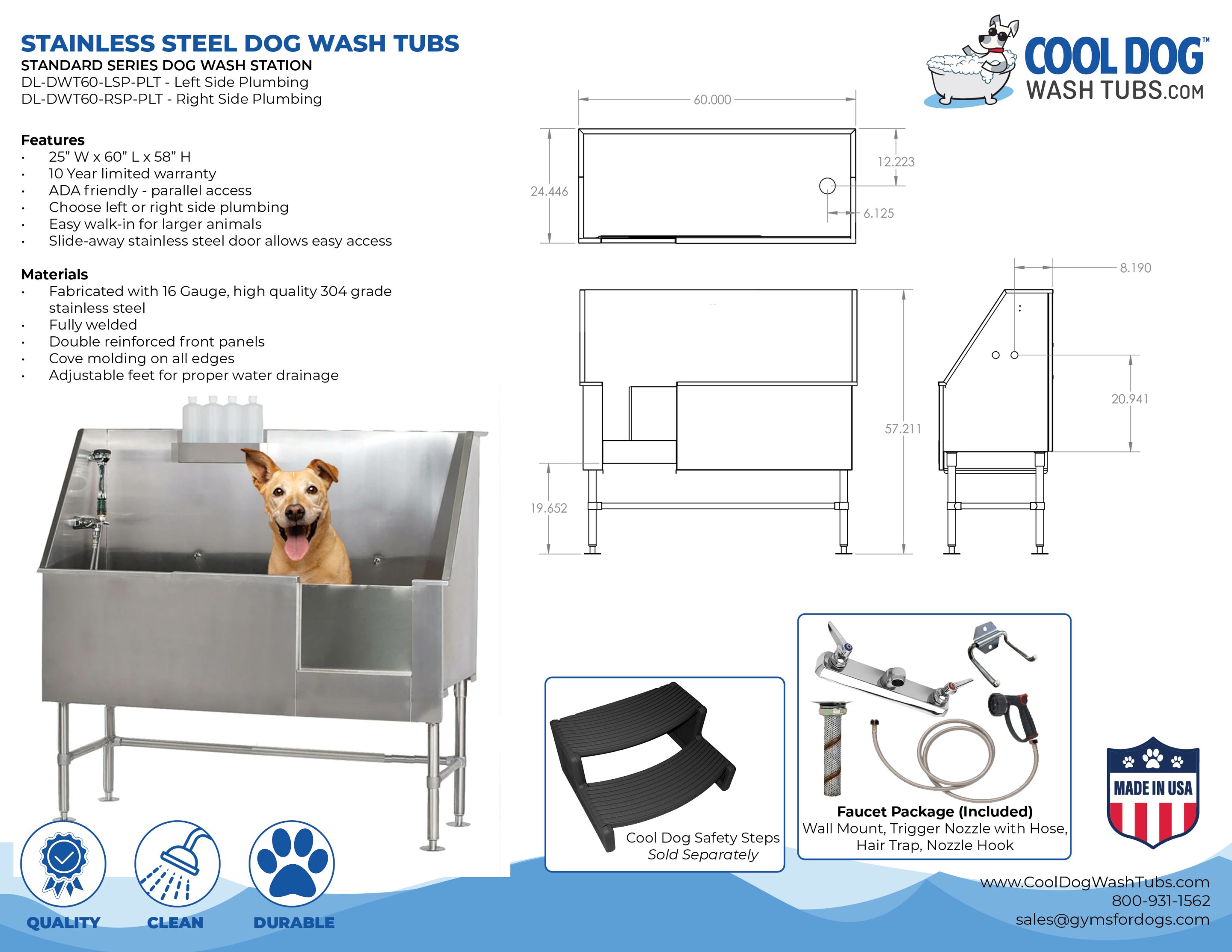 CoolDogWashTubs StandardSeries DWT60 PLT